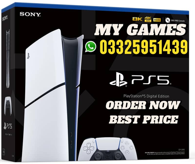 BRAND NEW SONY PS5 DIGITAL UK AT MY GAMES 0