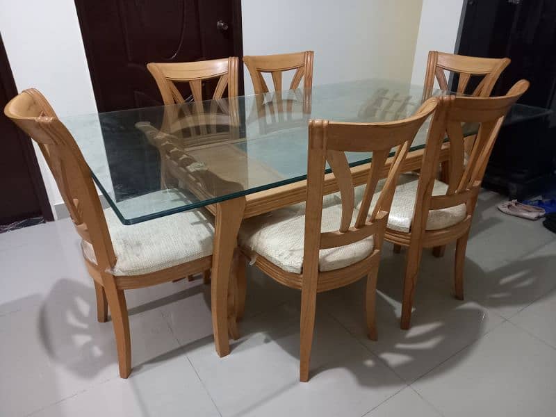 6 chairs dining table 0