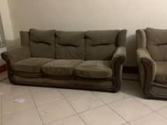 3 seater and one 1 seater sofa