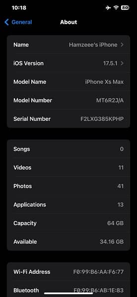Iphone XSMax 64Gb Xs Max 03407264119 Whatsapp 7
