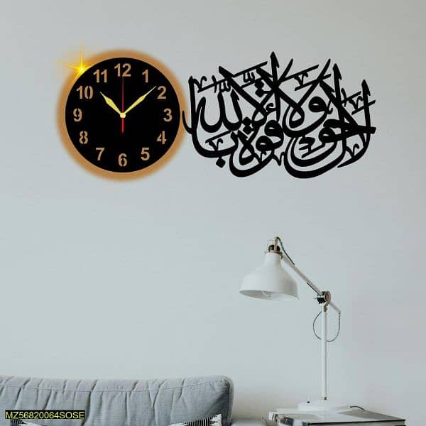 beautiful  Art MDF  wood wall clocks with light more clocks available 7