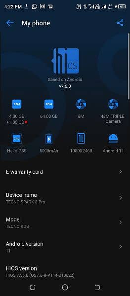 TECNO SPARK 8 PRO 4/64GB ALL OK 3