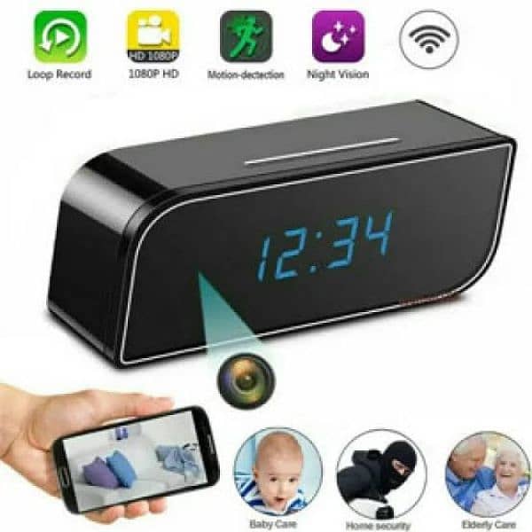 WiFi table clock T3 / security cameras V380 cameras available 0