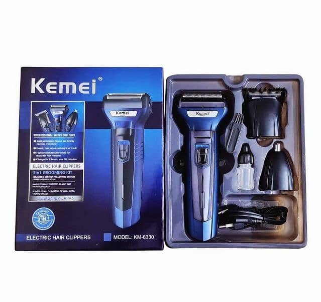 Electric Hair Removal Men's Shaver 3 in 1 2