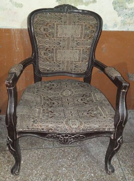 Original Wood Victorian Chairs 0