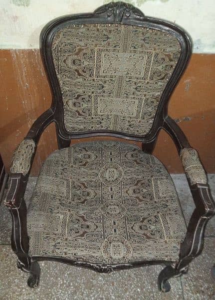 Original Wood Victorian Chairs 1
