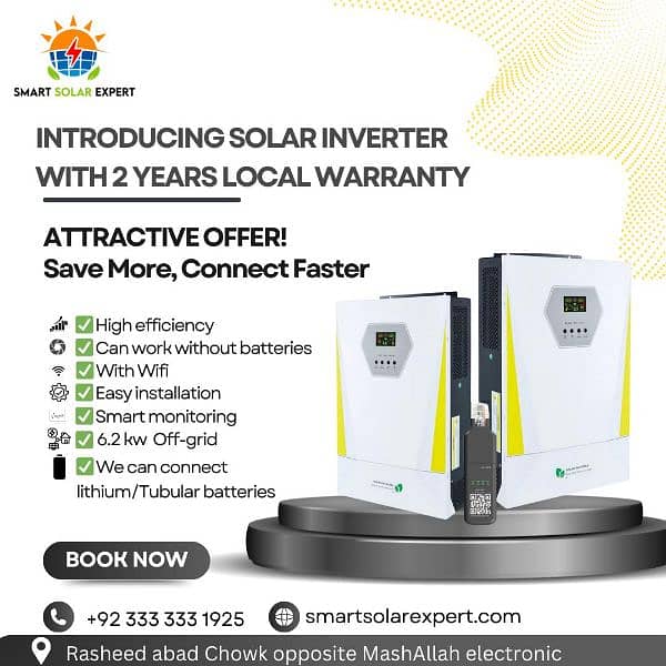 hybrid/Off grid inverter imported 6.2kw in stock 0