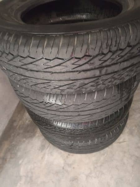 with tyre Dunlop Size 185/70 R14 _88 H 22000 Km Three Tires Perfect 1