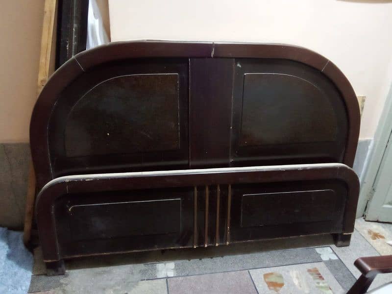 Wooden double bed for sale 1