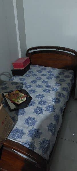 wooden single bed without mattress 0