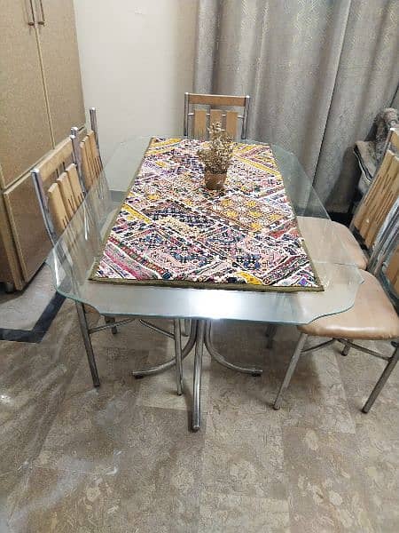 5 chairs dining table for sale 7