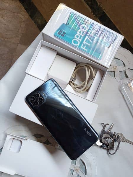 oppo f17 pro 8 128 with box charge 9