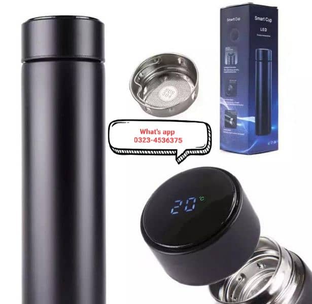 Smart Thermos Water Bottle l LED Temperature Display l 0323-4536375 0