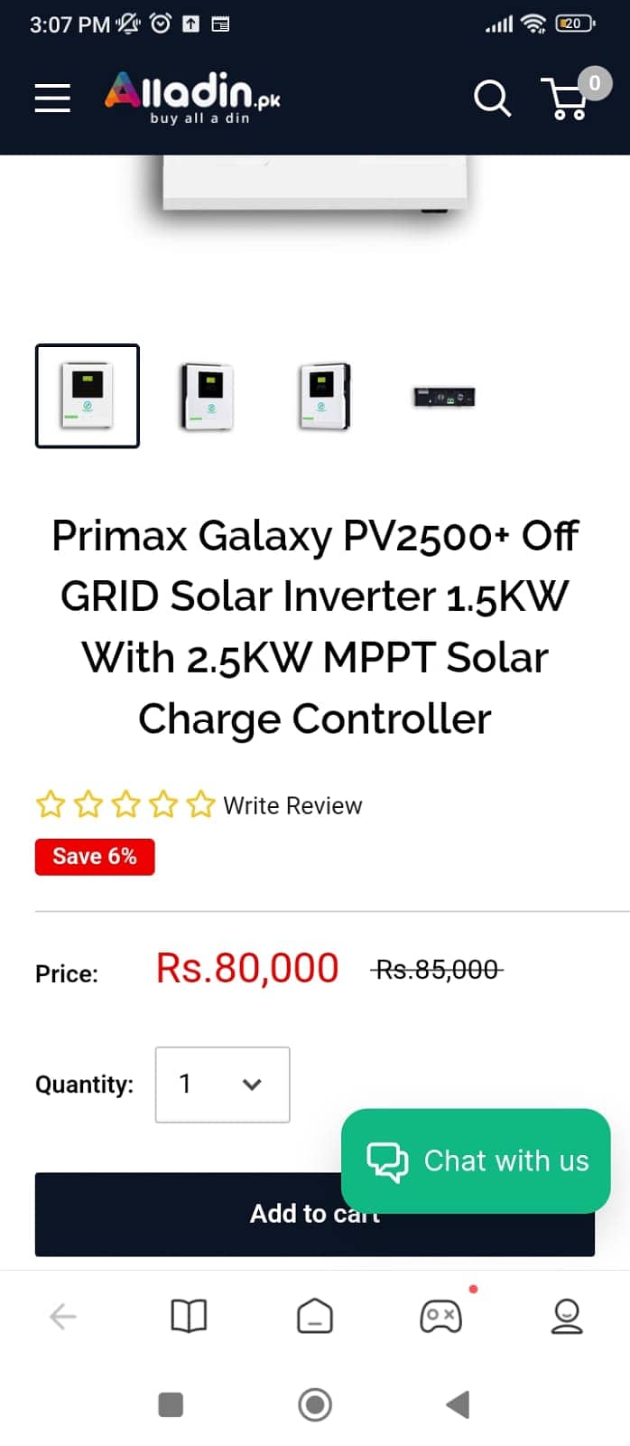 Inverter Primax Galaxy+Max PV 2500 1.5 KV 4