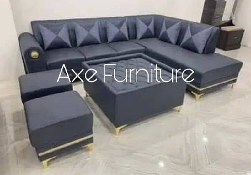 sofa set / 5 seater sofa / wooden sofa / poshish sofa set 2