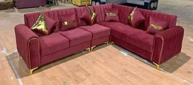 sofa set / 5 seater sofa / wooden sofa / poshish sofa set 3