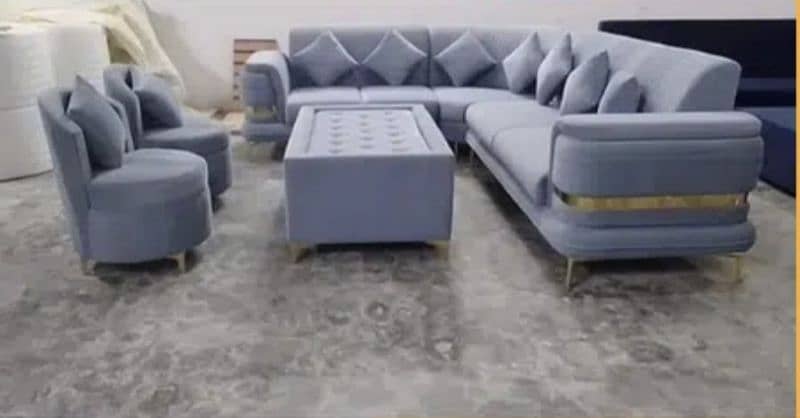 sofa set / 5 seater sofa / wooden sofa / poshish sofa set 6