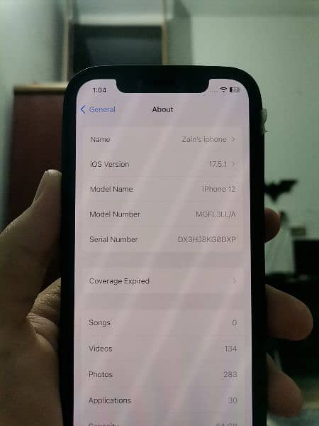 iphone 12 jv 64 gb 89%BH 4