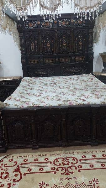 Chinioti Bed set Solid wood 7