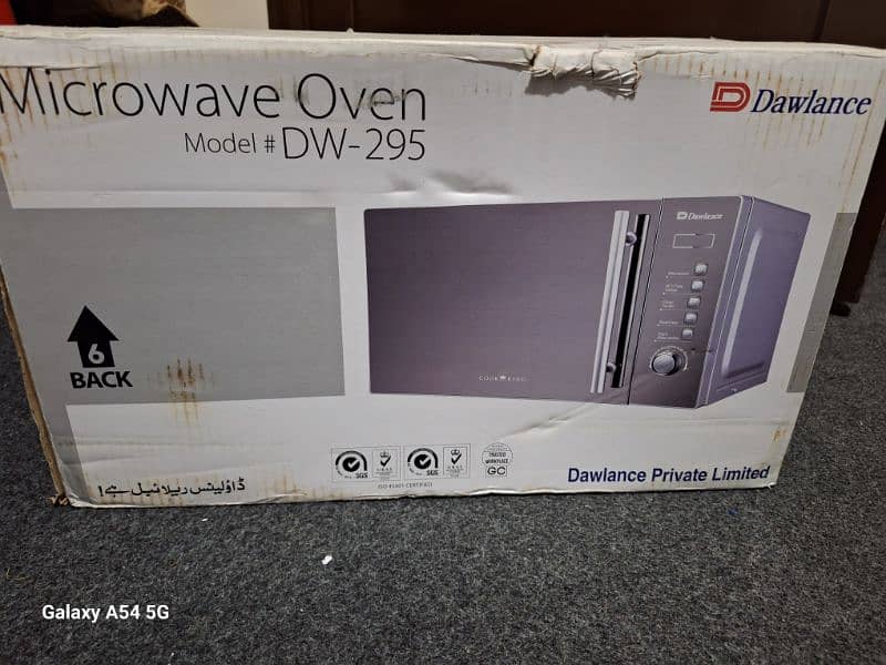 brand new dawlance oven 1