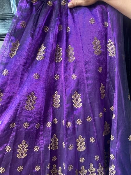 wedding formals | designer dresses | lehanga | purple | stitched 0