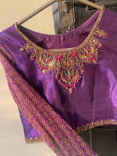 wedding formals | designer dresses | lehanga | purple | stitched 5