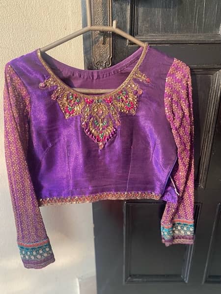 wedding formals | designer dresses | lehanga | purple | stitched 7