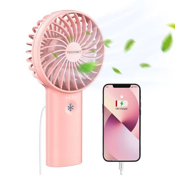 Portable Mini Fan with Charging Cable 0