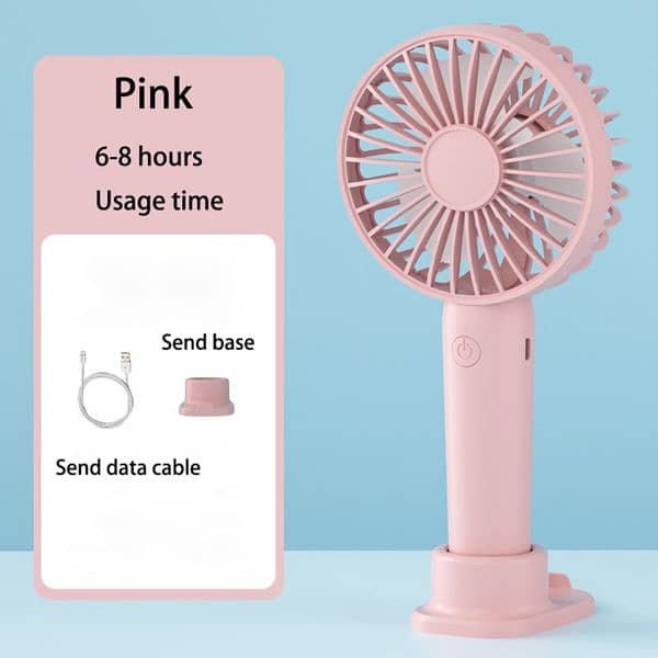 Portable Mini Fan with Charging Cable 1