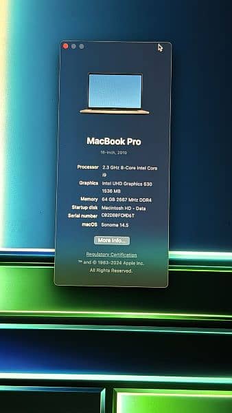 Macbook pro 16 2020 3