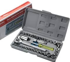 Spare parts 40 pieces stainless Steel Wrench Tool Set