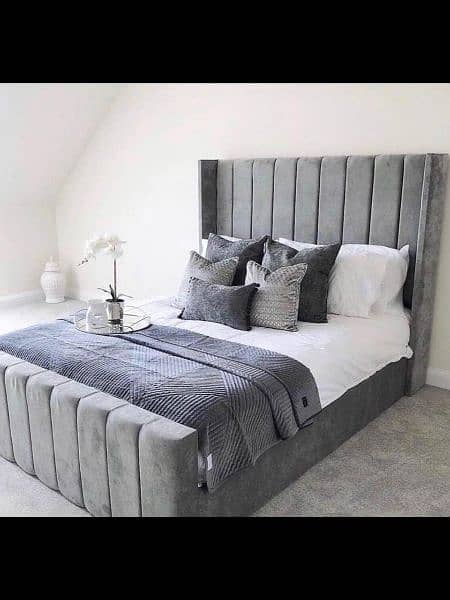 full poshish king size double bed with 2 side table 0312 0791309 0
