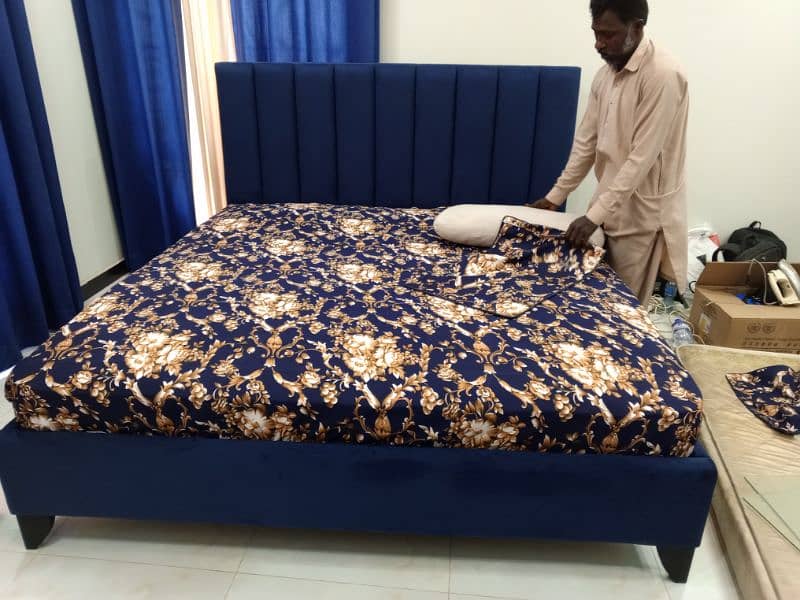 full poshish king size double bed with 2 side table 0312 0791309 1