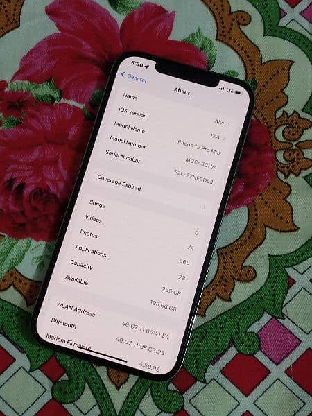 Iphone 12Pro Max 256GB (Dual physical) NON-PTA 7