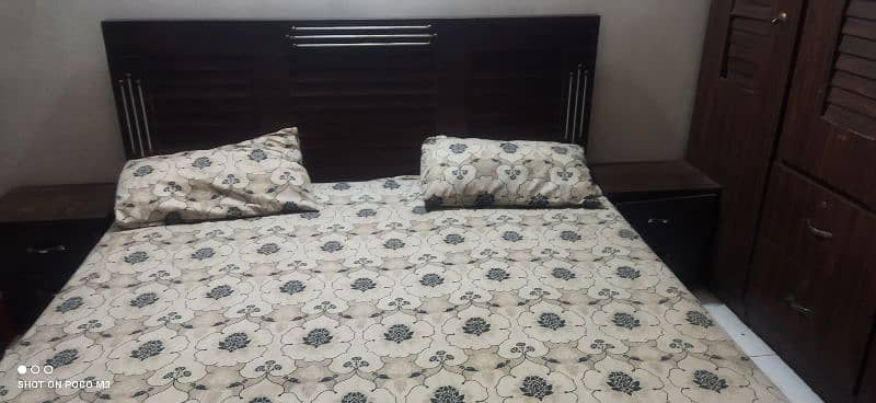 Complete Wooden Bed set 1