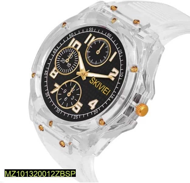 Transparent analog watch 0