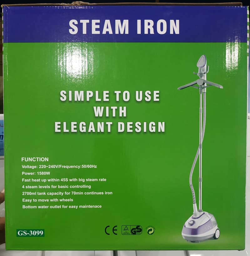 National Stand Garment Steamer - 2.7L Tank Capacity - 2 Years Warranty 5