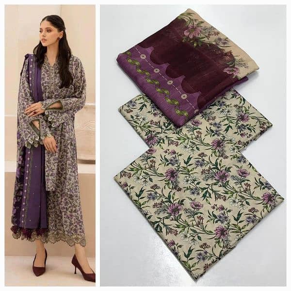 Baroque|3pc Digital printed Lawn Vol 24 0