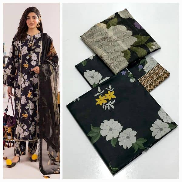 Baroque|3pc Digital printed Lawn Vol 24 7