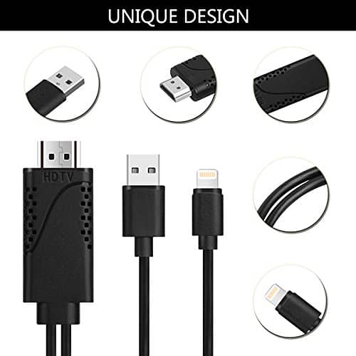 Lightning to HDMI Adapter Cable,8 Pin Lighting Digital AV to HDMI HDTV 2