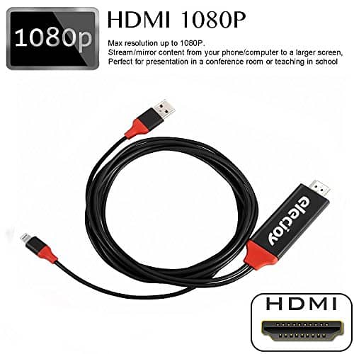 Lightning to HDMI Adapter Cable,8 Pin Lighting Digital AV to HDMI HDTV 6