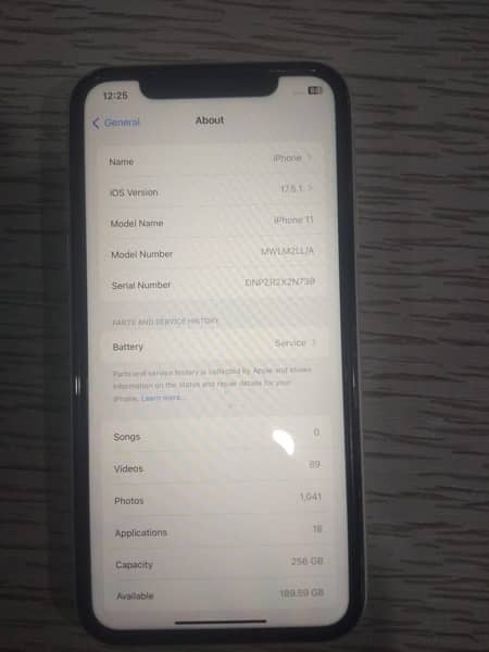 iPhone 11 256GB non pta 10