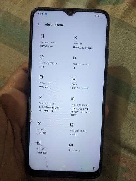 oppo a16e pta approved mint condition 1