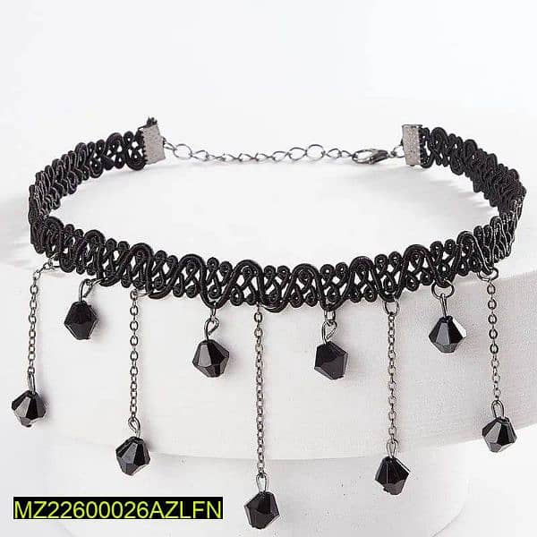 1 pc elegant black lace choker 1