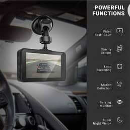 Dashcam HD Car Dash Cam Front 3 inch Dashboard Camera 15