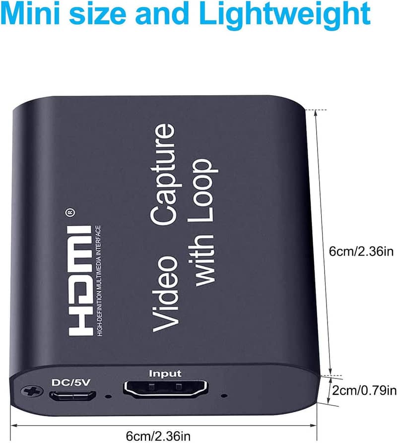 4K HDMI Video Capture Card,USB 3.0 HD Recorder with HDMI Loop Output 15