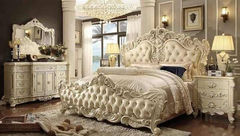 chinyoti bridal Bed sets-sofaset-beds-sofa-bedroom set 5