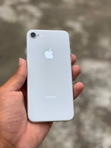 Iphone 8 white 64gb officially pta approved minor glass break 0