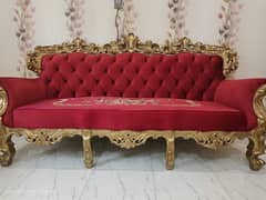 Beautiful 5 Seater Chinioti Shesham Wood Sofa