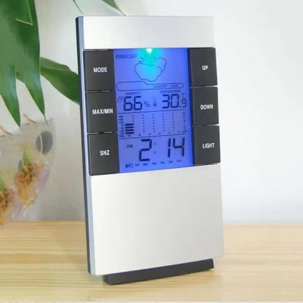 Table Alarms Clock With Weather Forecast,Temperature & humidity 1